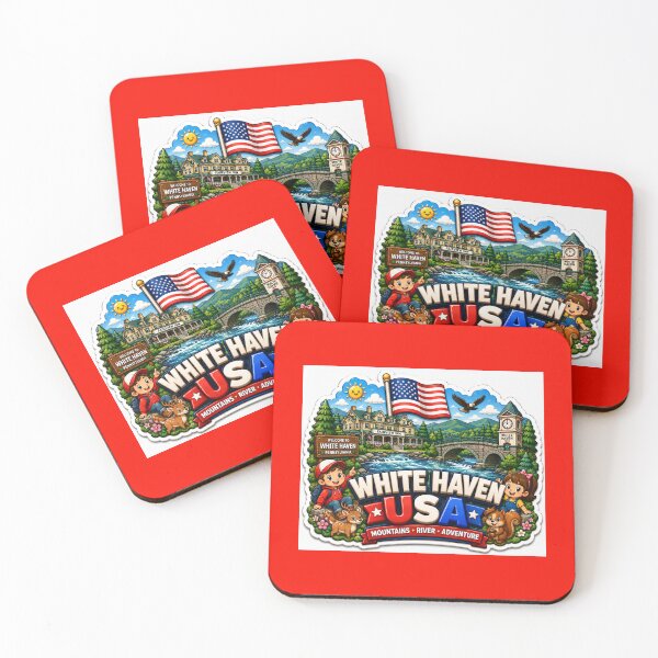 Item preview, White Haven USA Cute 3D Adventure Label  Label Text WHITE HAVEN USA ?? designed and sold by PaintMeWorld.