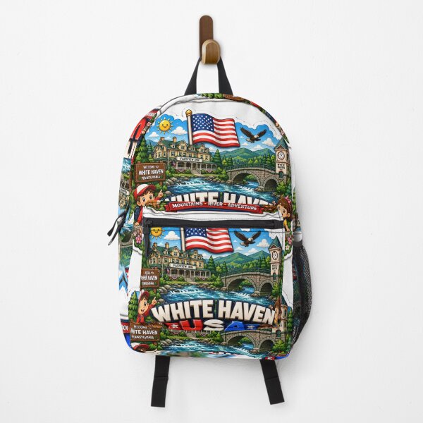 Item preview, White Haven USA Cute 3D Adventure Label Label Text WHITE HAVEN USA ?? designed and sold by PaintMeWorld.