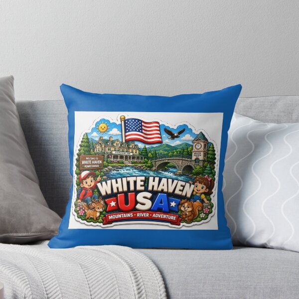 Item preview, White Haven USA Cute 3D Adventure Label  Label Text WHITE HAVEN USA ?? designed and sold by PaintMeWorld.