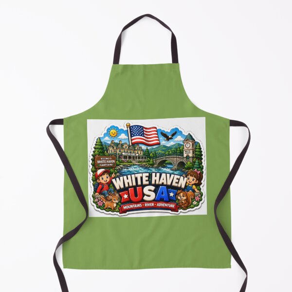 Item preview, White Haven USA Cute 3D Adventure Label Label Text WHITE HAVEN USA ?? designed and sold by PaintMeWorld.