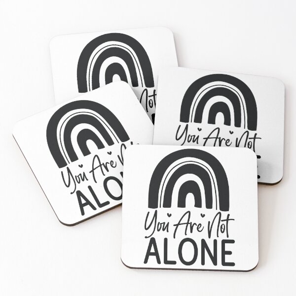 Item preview, You Are Not Alone - Mental Health Quotes Retro Vintage Aesthetic Cute Self Care Support Gift designed and sold by FuzionRaptor.