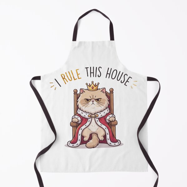Item preview, I Rule This House Grumpy King Cat Funny Pet Quote designed and sold by mackartist.