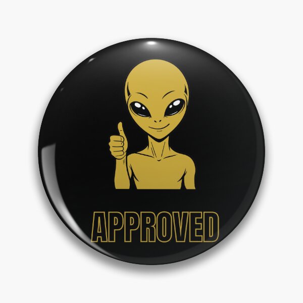 Item preview, ZORGO Signals Gold Edition – Funny Alien Hand Gesture | Minimalist Space Character Sticker designed and sold by The-Visitors.