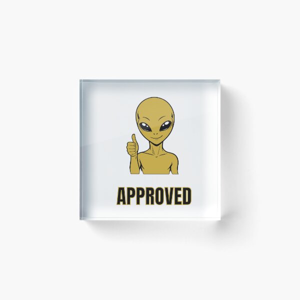Item preview, ZORGO Signals Gold Edition – Funny Alien Hand Gesture | Minimalist Space Character Sticker designed and sold by The-Visitors.