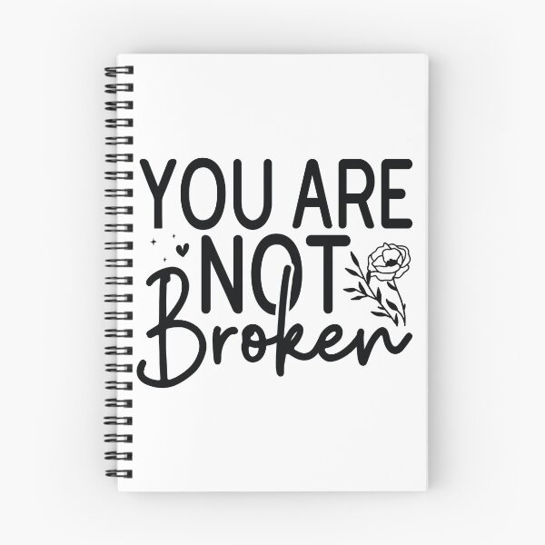 Item preview, You Are Not Broken - Mental Health Quotes Retro Vintage Aesthetic Cute Self Care Therapy Support Gift designed and sold by FuzionRaptor.