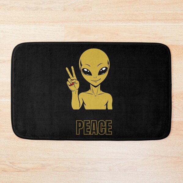 Item preview, ZORGO Signals Gold Edition – Funny Alien Hand Gesture | Minimalist Space Character Sticker designed and sold by The-Visitors.