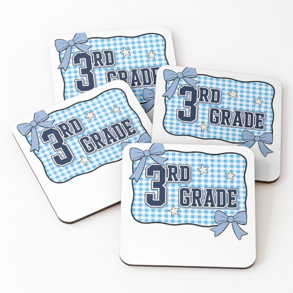Item preview, Third Grade Teacher Blue Gingham Bow Classroom Pride designed and sold by FreshVibe Prints.