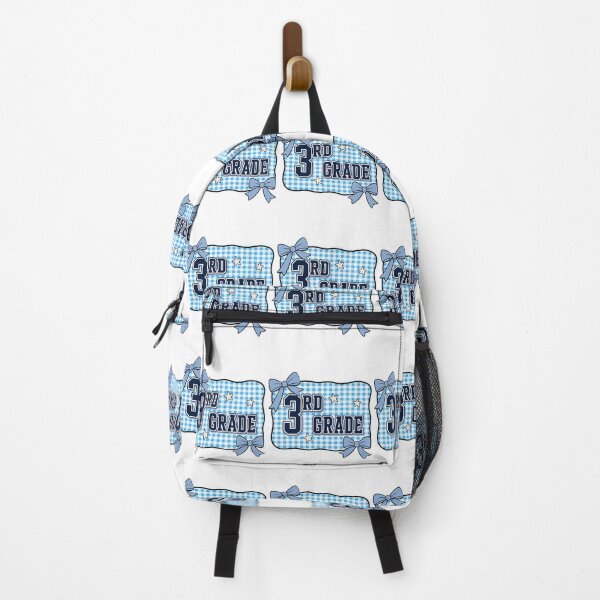 Item preview, Third Grade Teacher Blue Gingham Bow Classroom Pride designed and sold by FreshVibe Prints.