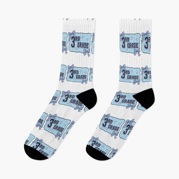 Item preview, Third Grade Teacher Blue Gingham Bow Classroom Pride designed and sold by FreshVibe Prints.