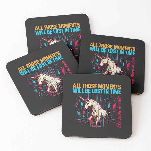 Item preview, All Those Moments Will Be Lost In Time Blade Runner Unicorn designed and sold by Enea Kelo.