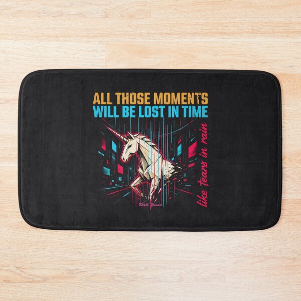 Item preview, All Those Moments Will Be Lost In Time Blade Runner Unicorn designed and sold by Enea Kelo.