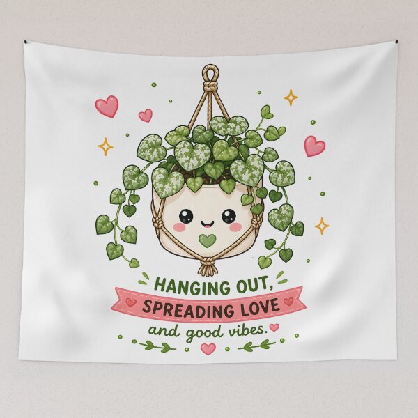 Item preview, Hanging String of Hearts – Spreading Love | Cute Kawaii Plant designed and sold by PLANT LOVER'S PARADISE.