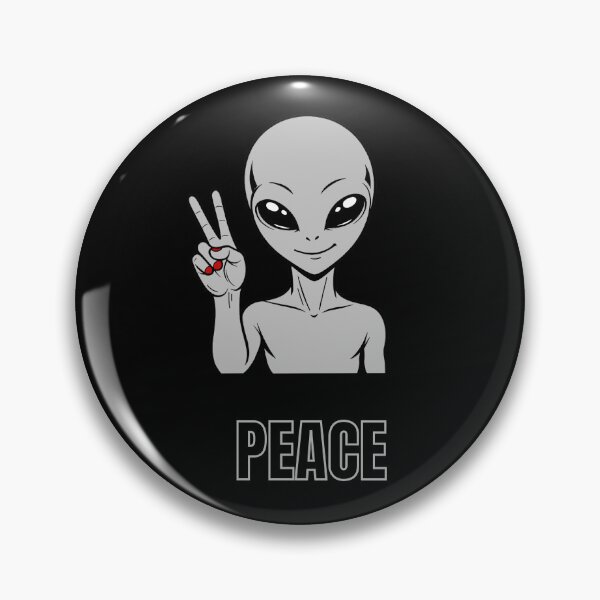 Item preview, ZORGO Signals Silver Edition – Funny Alien Hand Gesture | Minimalist Space Character Sticker designed and sold by The-Visitors.