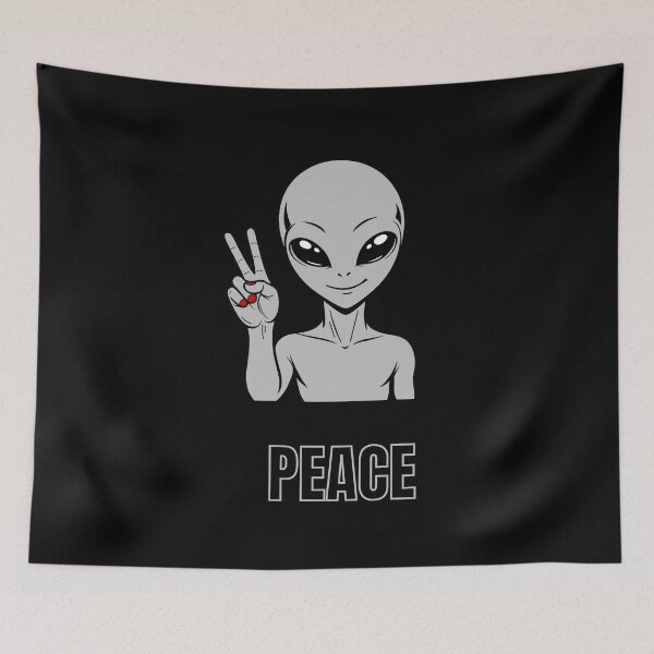 Item preview, ZORGO Signals Silver Edition – Funny Alien Hand Gesture | Minimalist Space Character Sticker designed and sold by The-Visitors.