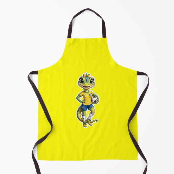 Item preview, Troirinha Brazil Women's Soccer Gecko designed and sold by mimiartes.