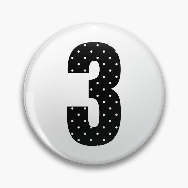Item preview, Number Three White Dots  designed and sold by uunaa.