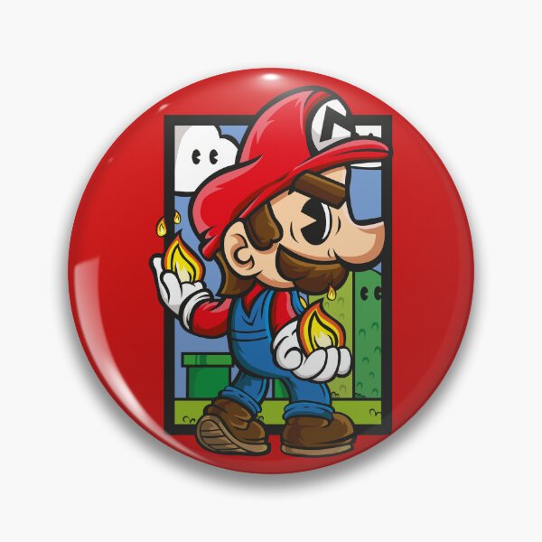 Item preview, Red Cap Plumber with Fire Flames | Fiery Handyman Graphic Design designed and sold by MerlinWear.