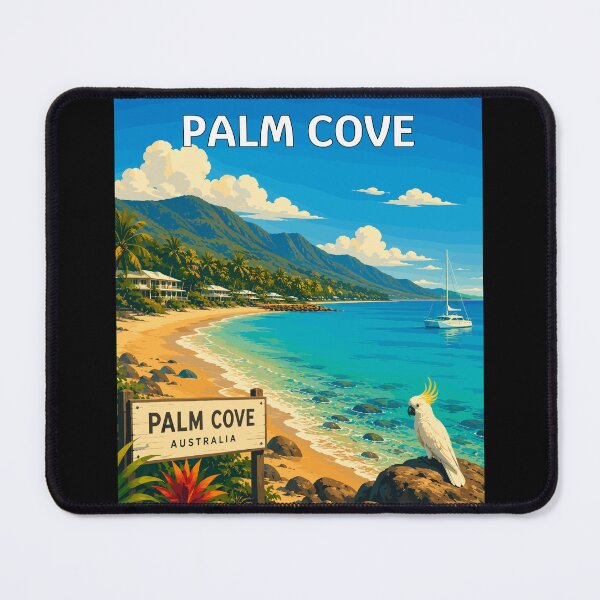 Item preview, Palm Cove Queensland, Australia Vintage Art Travel Landscape designed and sold by MaateoDesign.