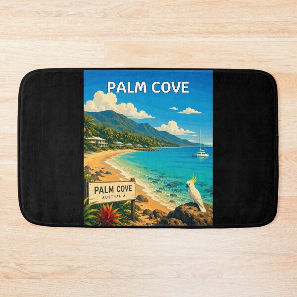 Item preview, Palm Cove Queensland, Australia Vintage Art Travel Landscape designed and sold by MaateoDesign.