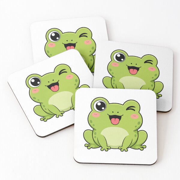 Item preview, Cute Kawaii Frog Happy Winking Funny Frog Lover Gift designed and sold by slestore.