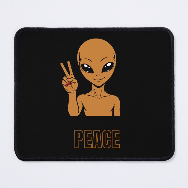 Item preview, ZORGO Signals Bronze Edition – Funny Alien Hand Gesture | Minimalist Space Character Sticker designed and sold by The-Visitors.
