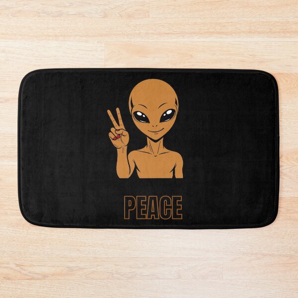 Item preview, ZORGO Signals Bronze Edition – Funny Alien Hand Gesture | Minimalist Space Character Sticker designed and sold by The-Visitors.