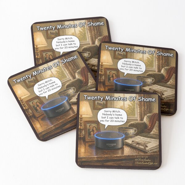 Item preview, Twenty Minutes of Shame – Funny Alexa Cartoon by Rick London designed and sold by Rick London Gifts.