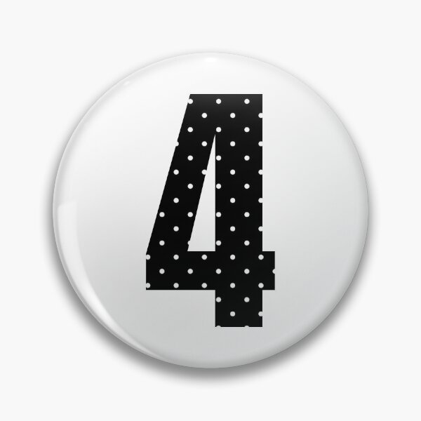 Item preview, Number Four White Dots  designed and sold by uunaa.