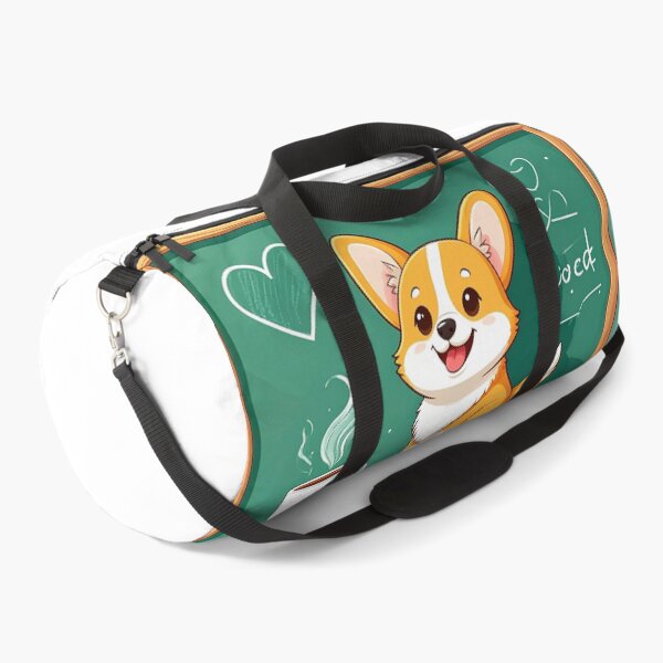 Item preview, Happy Corgi Drawing a Heart on the Classroom Chalkboard designed and sold by OksArtStudio.