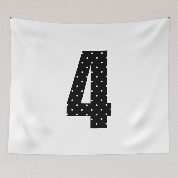 Item preview, Number Four White Dots  designed and sold by uunaa.