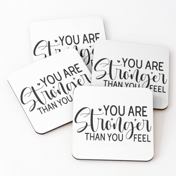 Item preview, You Are Stronger Than You Feel - Mental Health Quotes Retro Vintage Aesthetic Cute Self Care Gift designed and sold by FuzionRaptor.