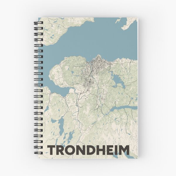 Item preview, Trondheim Map designed and sold by MapsNerd.