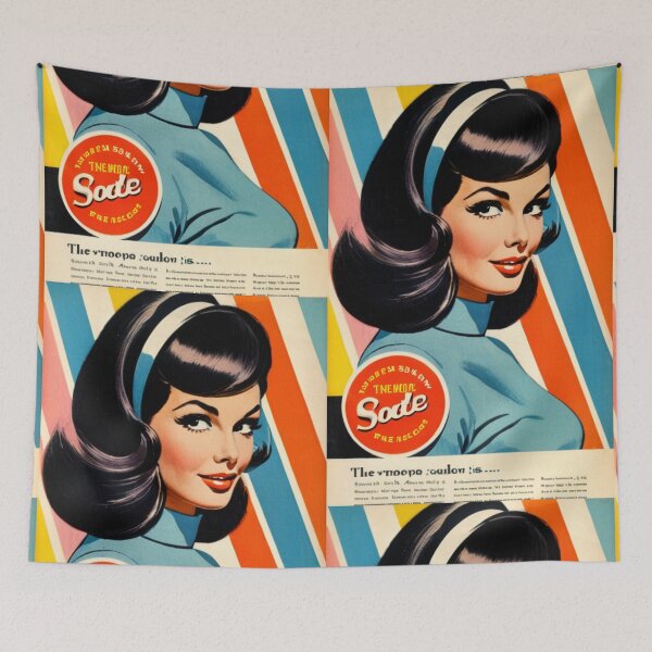 Item preview, Advertising - 1950s Soft Drink Poster, Art Deco Glamour designed and sold by Beat-It.