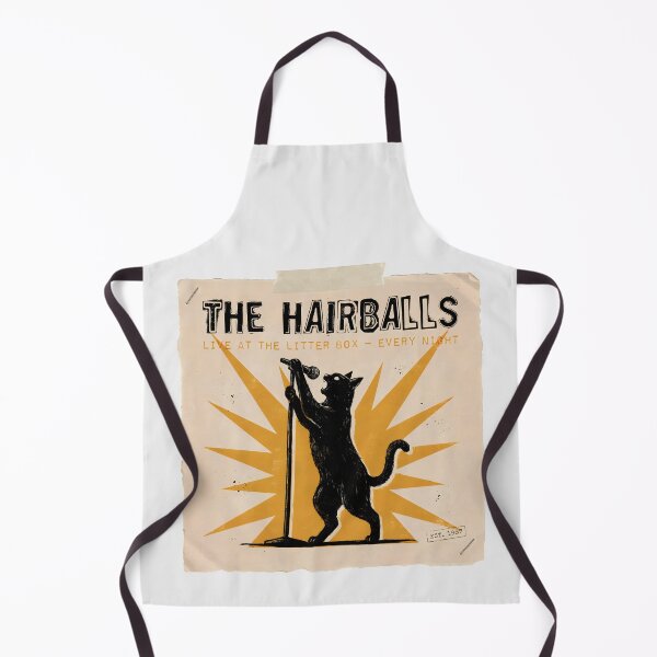 Item preview, The Hairballs Live At The Litter Box Vintage Cat Band Poster designed and sold by Enea Kelo.