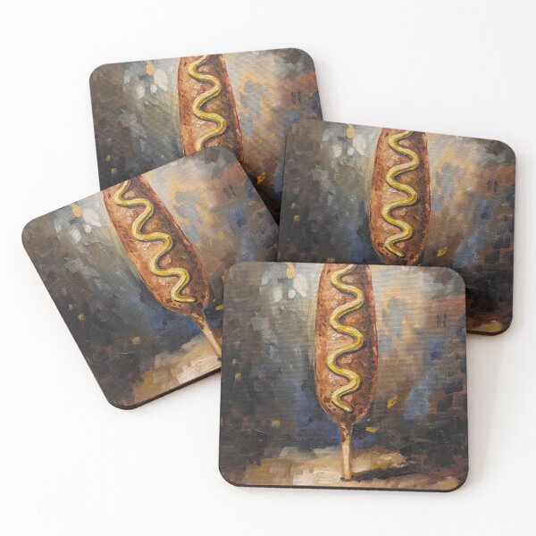 Item preview, a painting of a corn dog designed and sold by Doug Paints.
