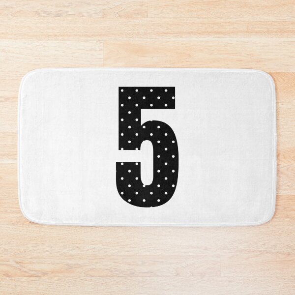 Item preview, Number Five White Dots  designed and sold by uunaa.
