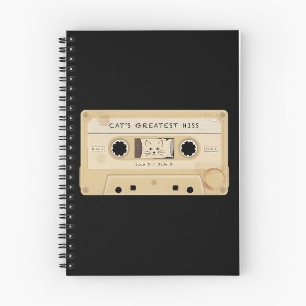 Item preview, Cats Greatest Hiss Vintage Cassette Tape Pun Art designed and sold by Enea Kelo.
