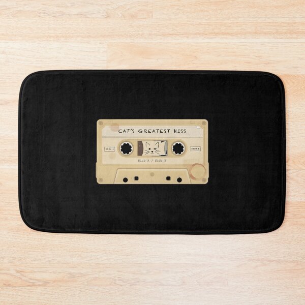 Item preview, Cats Greatest Hiss Vintage Cassette Tape Pun Art designed and sold by Enea Kelo.