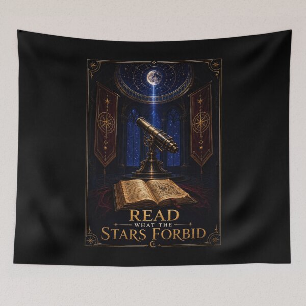 Item preview, Read What the Stars Forbid Celestial Library Poster  designed and sold by Sketchlegacy.