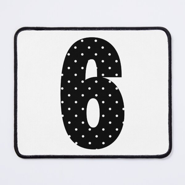 Item preview, Number Six White Dots designed and sold by uunaa.