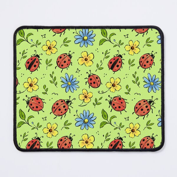Item preview, Watercolor Green & Blue Ladybug Dance designed and sold by PipermintPress.