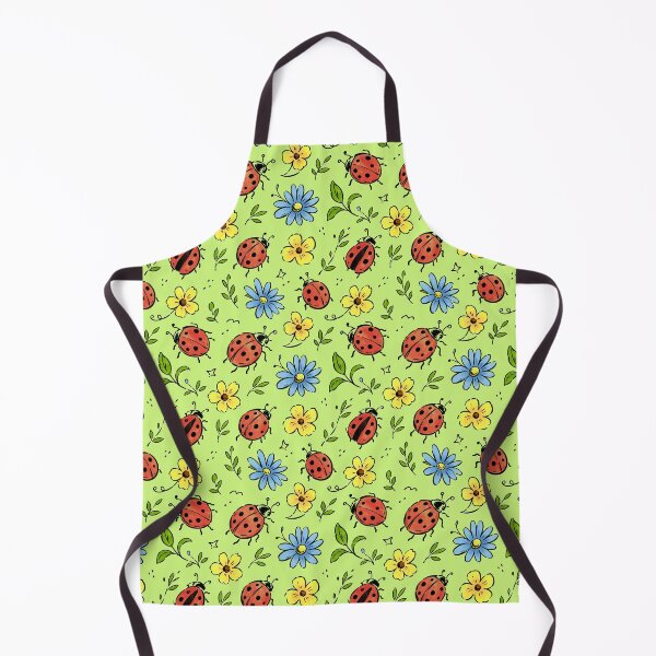 Item preview, Watercolor Green & Blue Ladybug Dance designed and sold by PipermintPress.