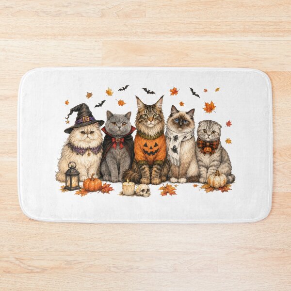 Item preview, Halloween Cats in Cute Costumes designed and sold by NightSpell.