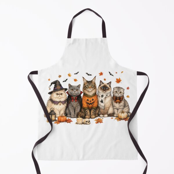 Item preview, Halloween Cats in Cute Costumes designed and sold by NightSpell.