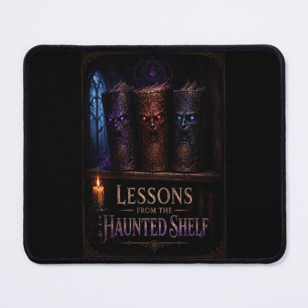 Item preview, Lessons from the Haunted Shelf Gothic Book Poster  designed and sold by Sketchlegacy.