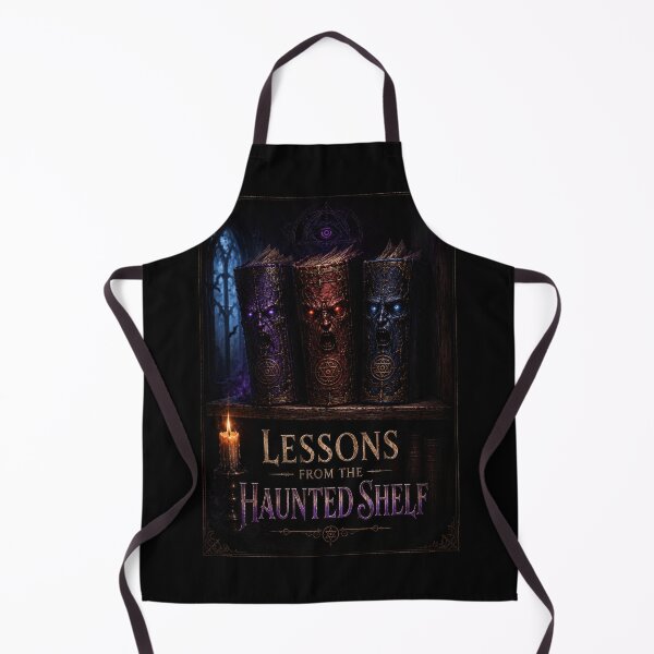 Item preview, Lessons from the Haunted Shelf Gothic Book Poster designed and sold by Sketchlegacy.