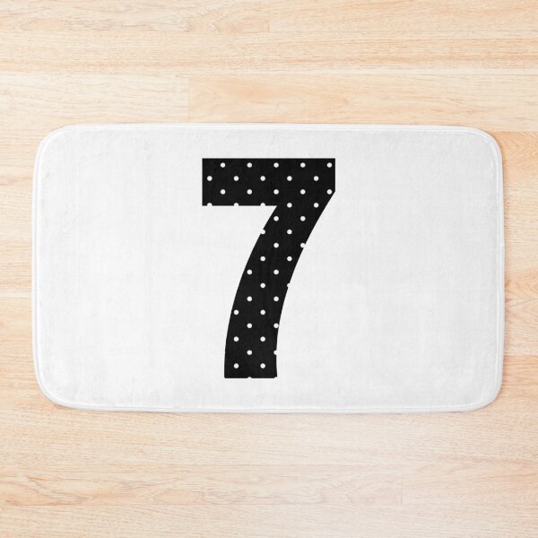 Item preview, Number Seven White Dots  designed and sold by uunaa.