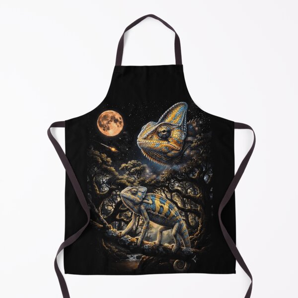 Item preview, Cosmic Chameleon Howling At Moon Reptile Art designed and sold by d247.