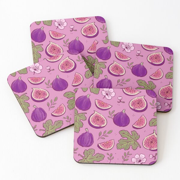 Item preview, Watercolor Purple Figs & Leaves designed and sold by PipermintPress.
