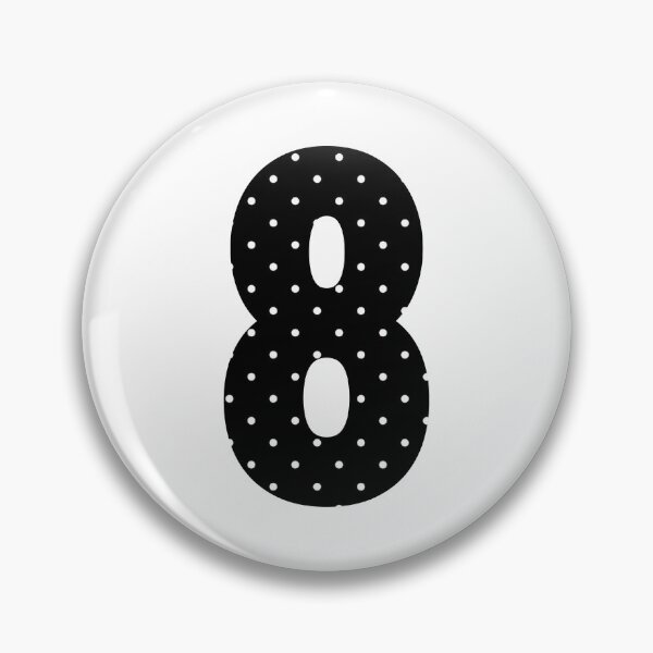 Item preview, Number Eight White Dots  designed and sold by uunaa.